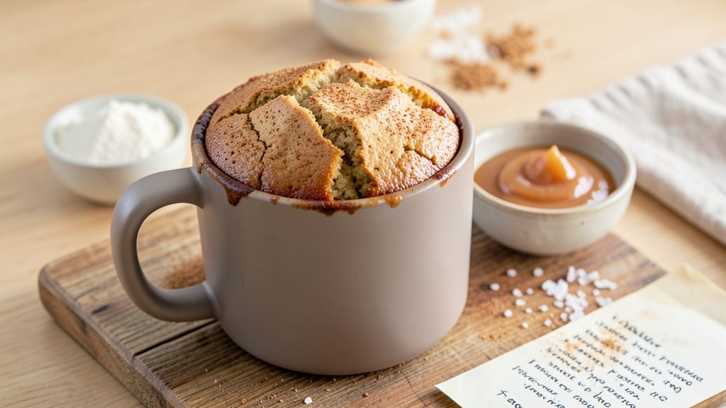 Apple Sauce Mug Cake Recipe: Warm Spiced Single-Serve Delight