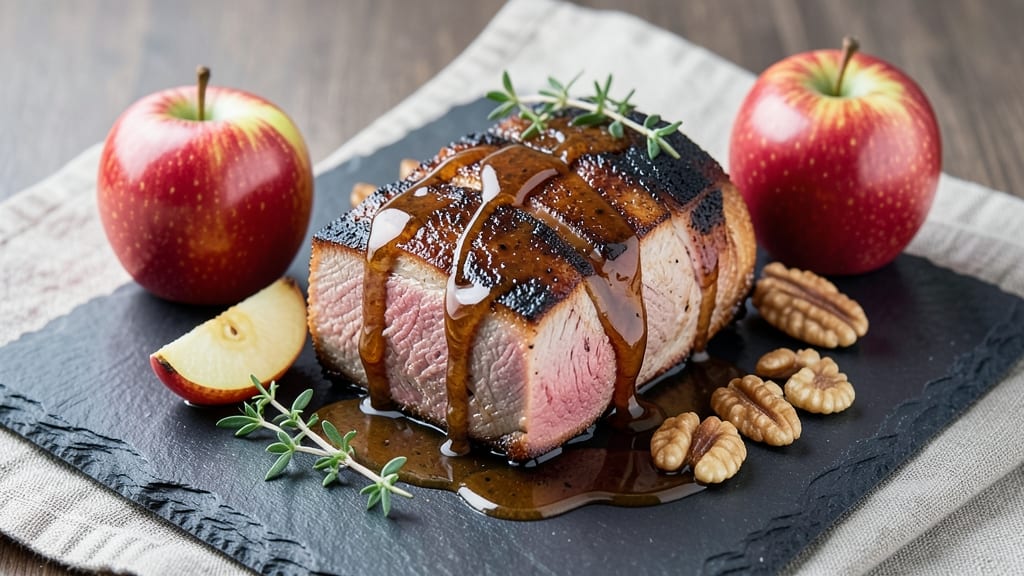 Apple Bourbon Pork Loin Recipe: Smoky-Sweet Glaze That Caramelizes Meat