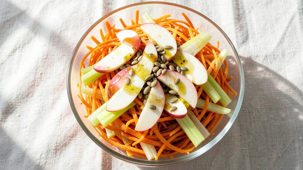 Carrot Salad Recipe With Apple Cider Vinegar: Crisp Celery and Tangy-Sweet Balance
