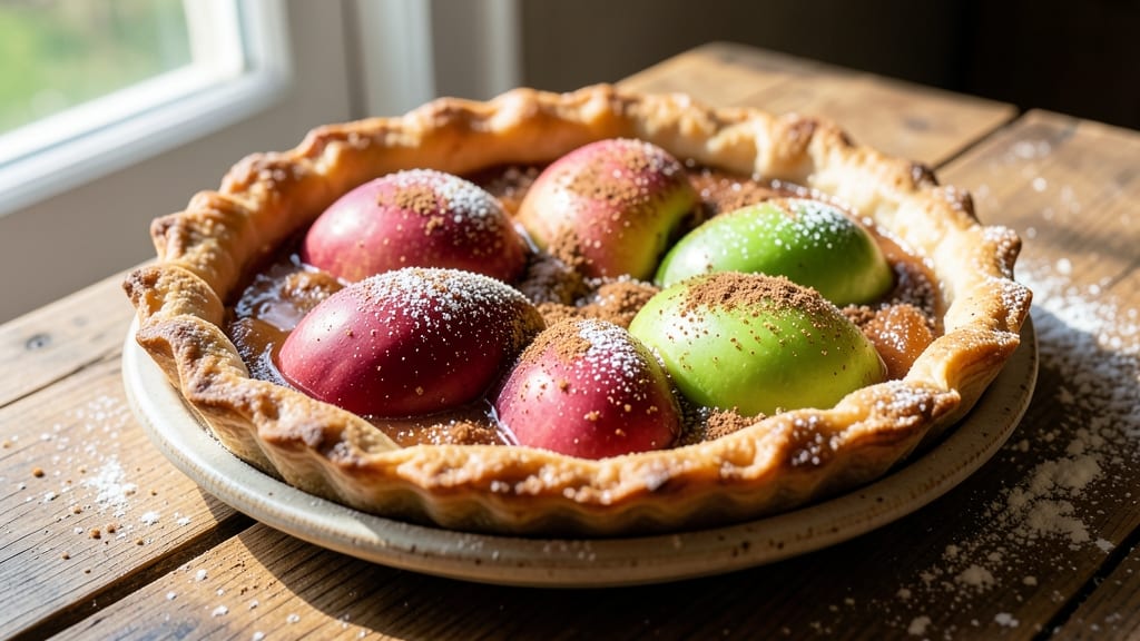 French Normandy Apple Tart Recipe: Golden Caramelized Crust With Spiced Apple Filling