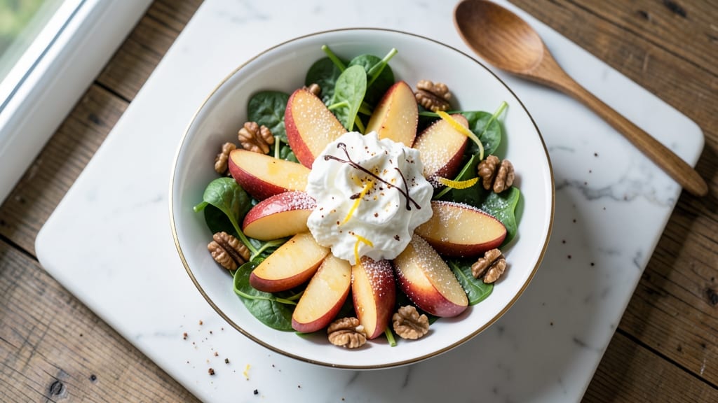 Apple Salad With Whipped Cream Recipe: Light and Airy Dessert Salad