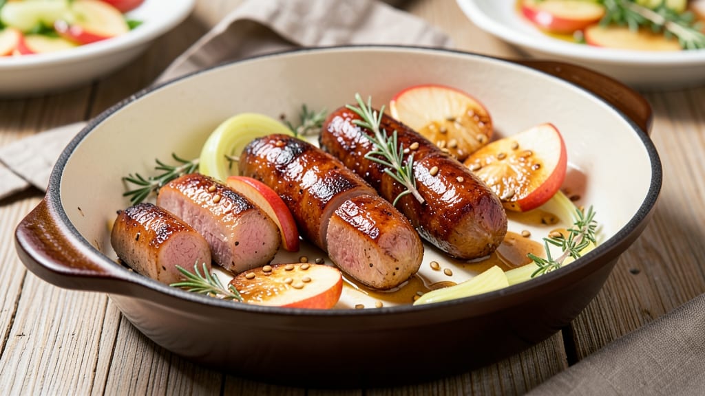 Pork Apple and Fennel Sausage Recipe: One-Pan Braise with Fragrant Herbs