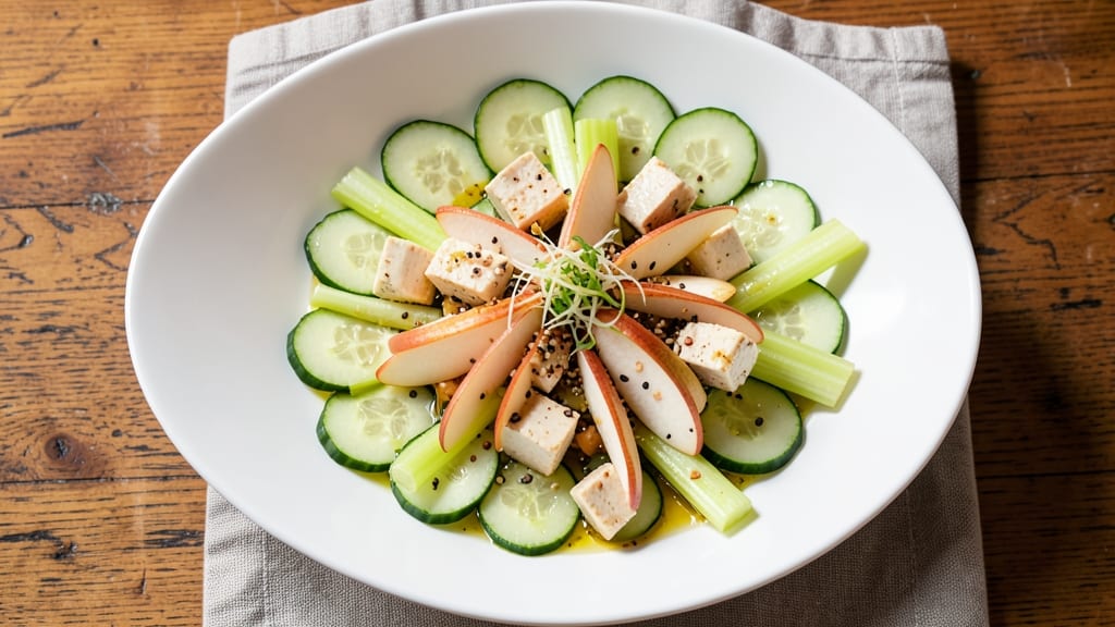 Cucumber Celery Apple Salad Recipe: Crunchy Refreshment Without Dressing Overload