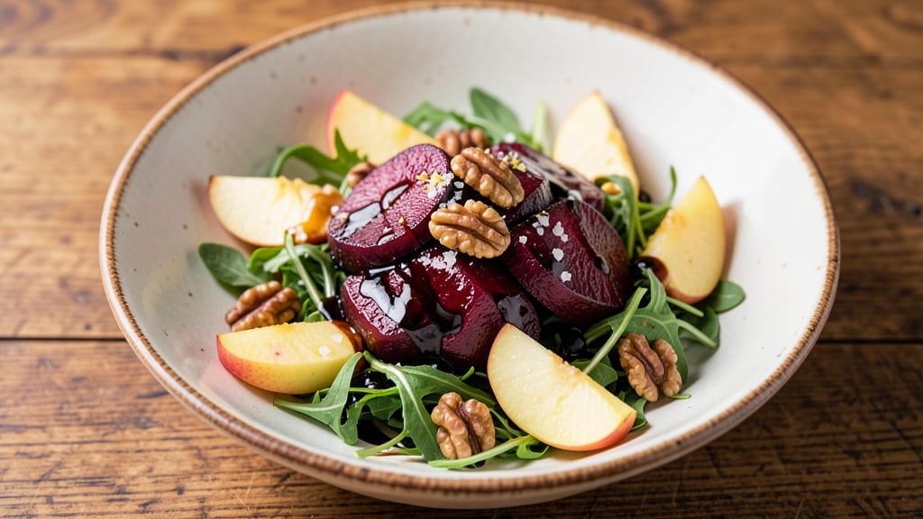Roasted Beet and Apple Salad Recipe: Earthy Sweetness With Crispy Walnut Crunch