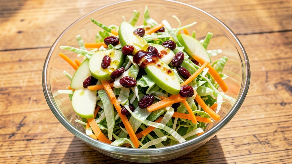 Apple Raisin Coleslaw Recipe: Crunchy Cabbage with Sweet Caramelized Bits