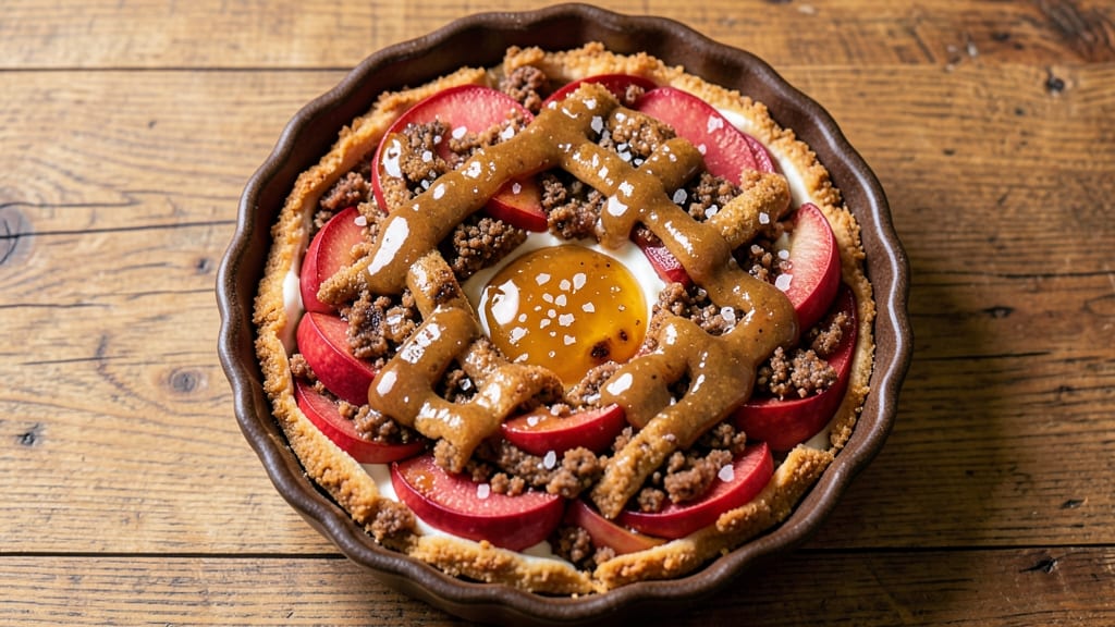 Omaha Steak Apple Tart Recipe: Apple-Caramelized Ribs With Celery Pepper Crunch