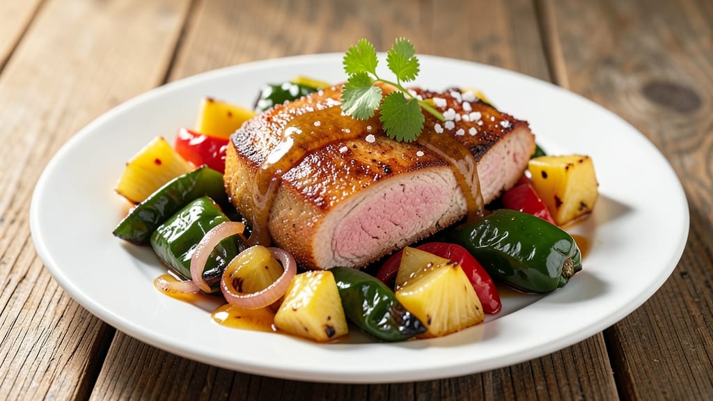 Pork Chops With Pineapple and Peppers Recipe: Sweet-Tangy Grill Glaze Magic