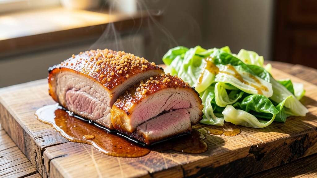 Apple Cider Pork Roast With Cabbage Recipe: Slow-Braised Spice and Celery Crunch Harmony