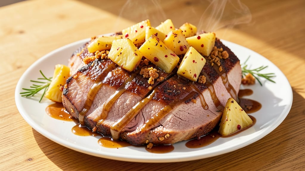 Brown Sugar Pineapple Honey Ham Recipe: Glazed Sweetness With Sticky Caramelized Crust