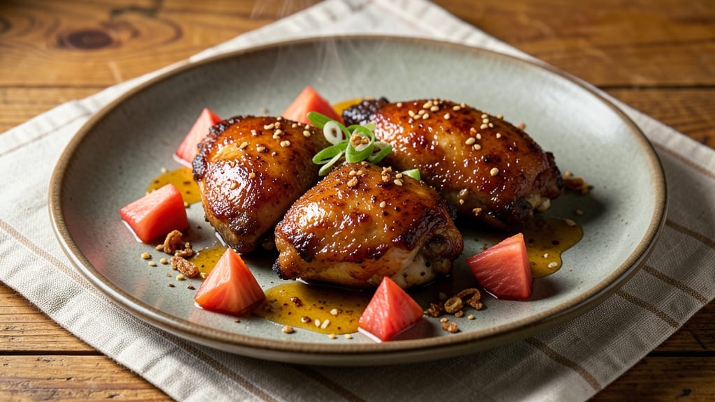 Chicken Recipe With Pineapple Juice and Brown Sugar: Caramelized Gloss That Sticks to Everything