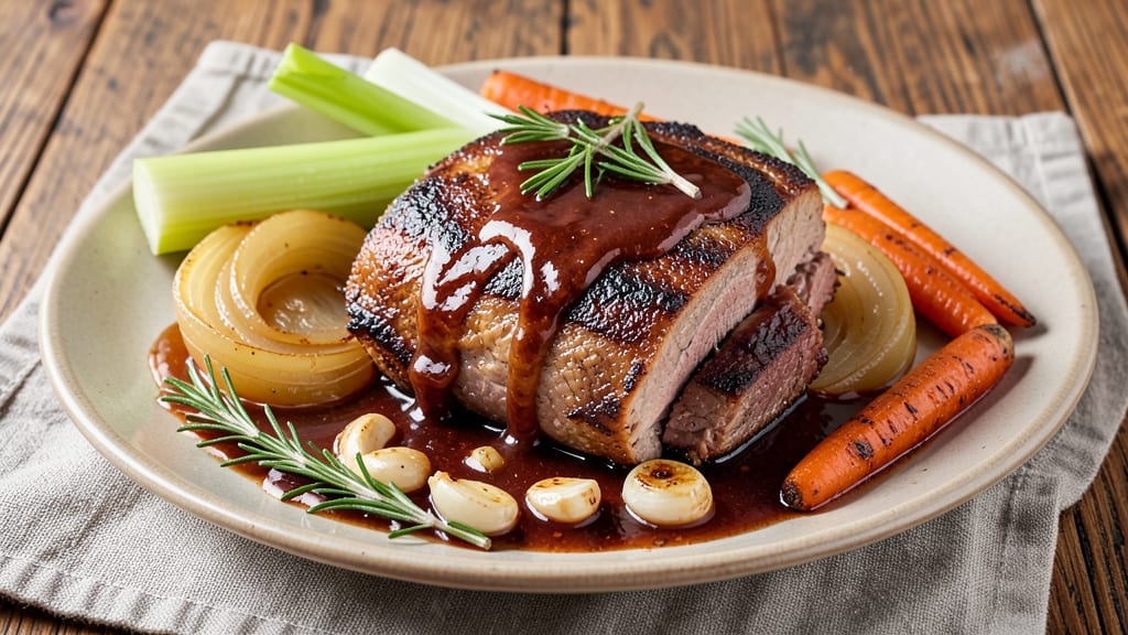 Apple Cider Braised Pork Roast Recipe: Slow-Simmered Spice with Celery Crunch Fusion