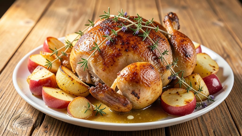 Stephenson's Apple Farm Baked Chicken Recipe: Herb-Infused Crisp With Celery Pepper Crunch