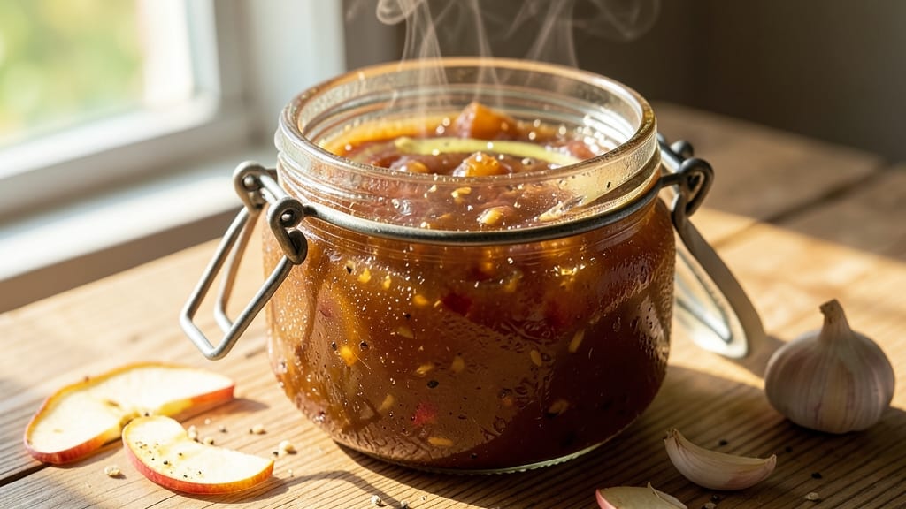 Apple Garlic Jam Recipe: Sweet-Tart Spread With Celery Pepper Crunch Twist