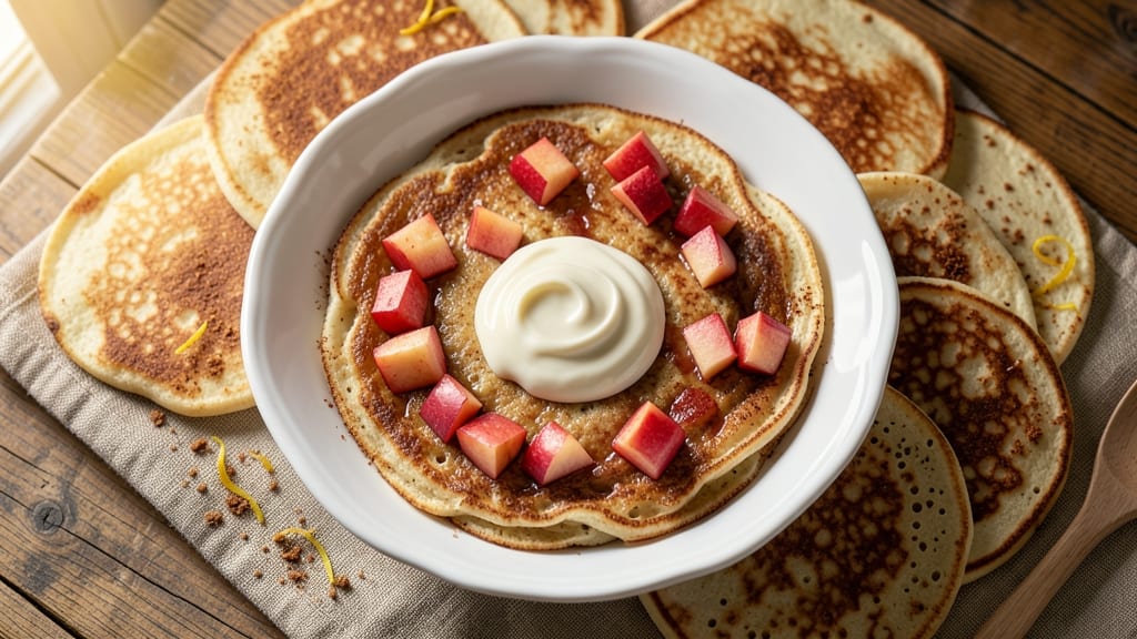 Baby Apple Pancakes Recipe: Mini Stacks With Warm Cinnamon Swirl