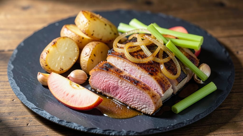 Pork Apple Potato Recipe: Slow-Cooked Sweetness With Celery Crunch Twist