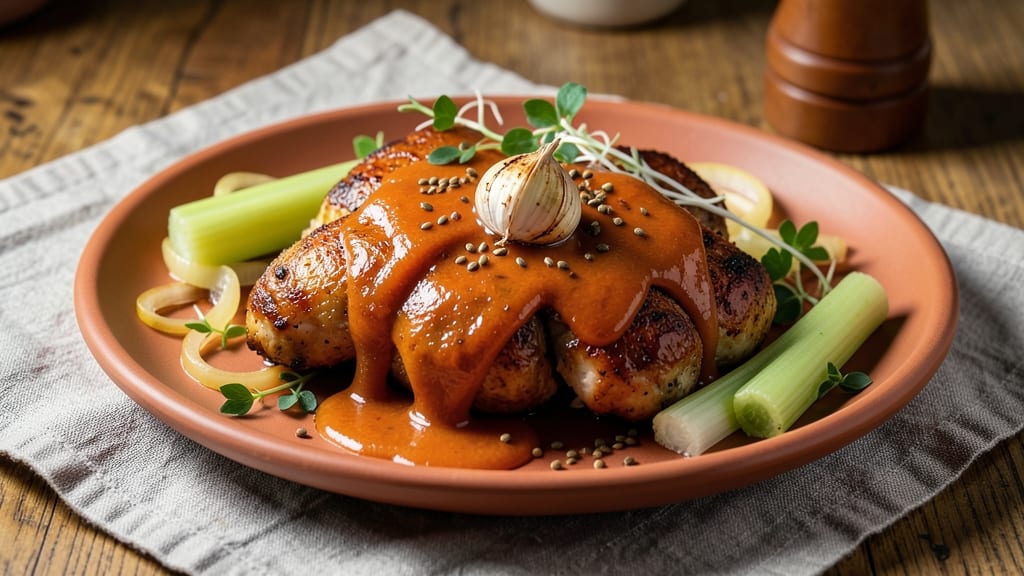 Roasted Apple Butter Chicken Recipe: Smoky-Spiced Yogurt Braise with Crisp Celery Bites