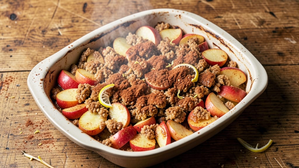 Gordon Ramsay's Apple Crumble Recipe: Buttery Oat Topping Over Spiced Fruit Filling