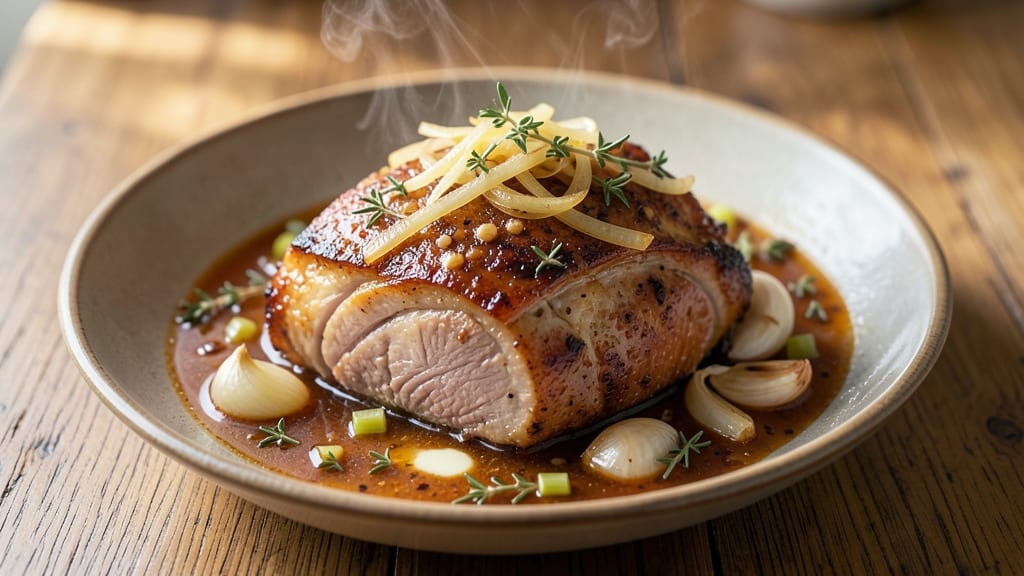 Apple Cider Pork Shoulder Recipe: Celery-Pepper Crunch Meets Fall-Apart Tenderness