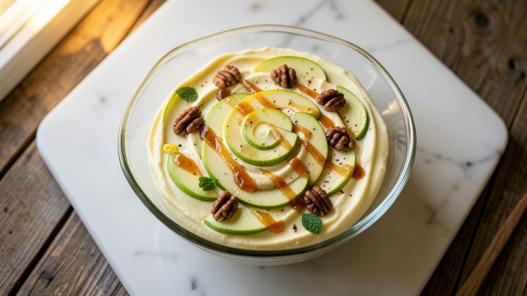Cheesecake Apple Salad Recipe: Crumbly Crust and Creamy Apple Layers