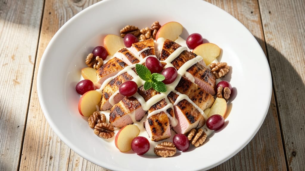 Apple Grape Walnut Chicken Salad Recipe: Crunchy Nut-Fruit Balance in Every Bite