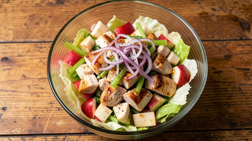 Chopped Chicken and Apple Salad Recipe: Apple-Cinnamon Vinaigrette Magic