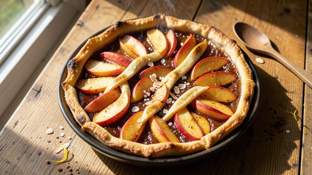 French Apple Tart Recipe Jamie Oliver: Flaky Pastry Crust With Spiced Apple Filling
