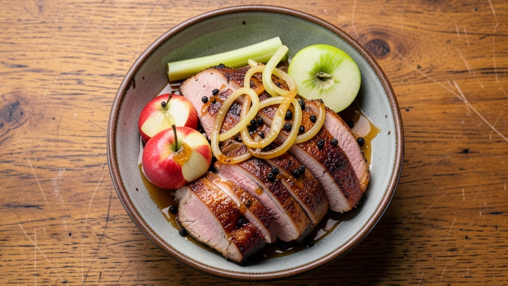 Pork Shoulder and Apples Recipe: Celery-Pepper Crunch Meets Fall-Off-Bone Tenderness