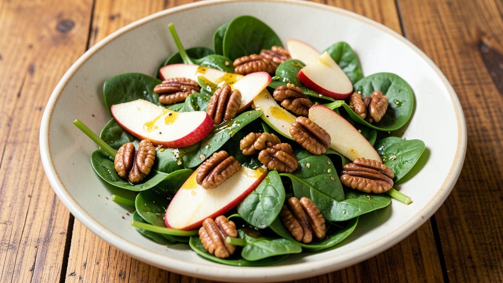 Spinach Apple Pecan Salad Recipe: Crunchy Sweet-Savory Bite in 15 Minutes