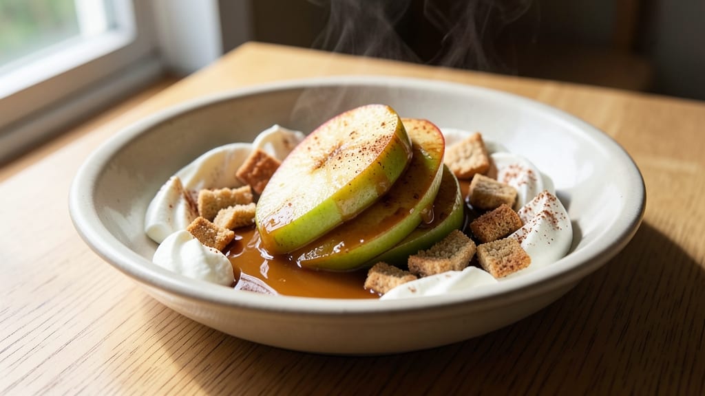 Apple Caramel Heath Dip Recipe: Warm Spiced Apple and Crunchy Celery Pairing