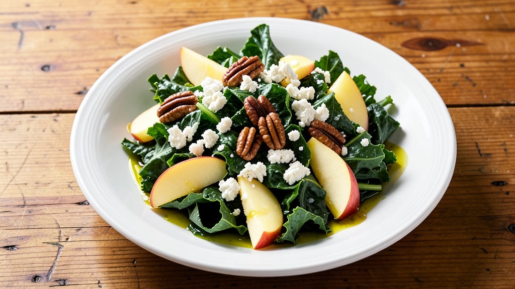 Kale Apple Feta Salad Recipe: Crunchy Nutty Bite with Sweet-Tart Balance