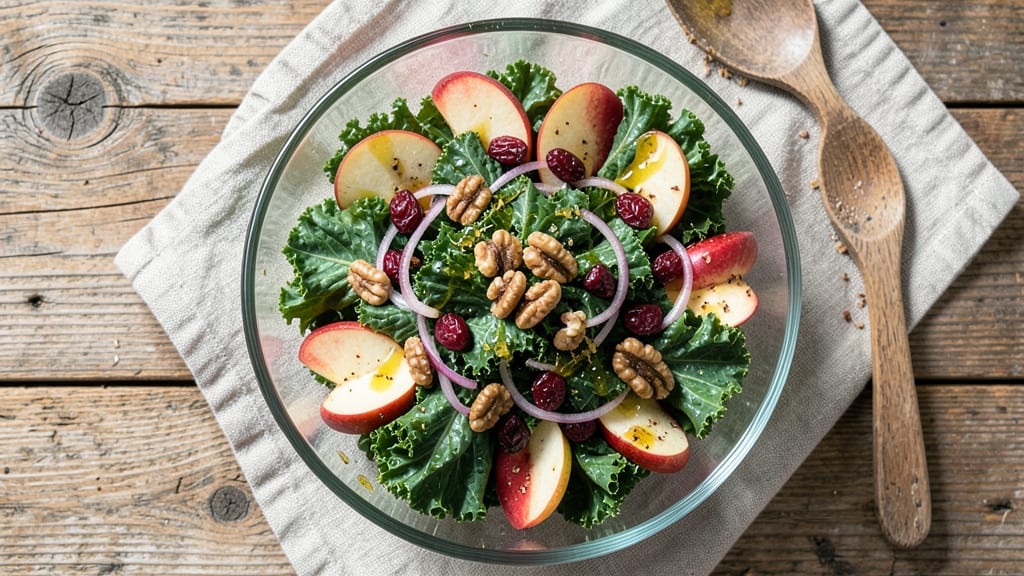 Kale Apple Cranberry Salad Recipe: Bright Bites Packed With Autumn Flavor