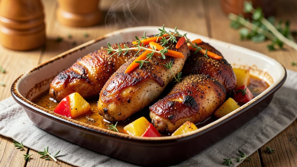 Jamaican Pineapple Baked Chicken Recipe: Sweet-Tart Glaze with Jerk Spice Heat