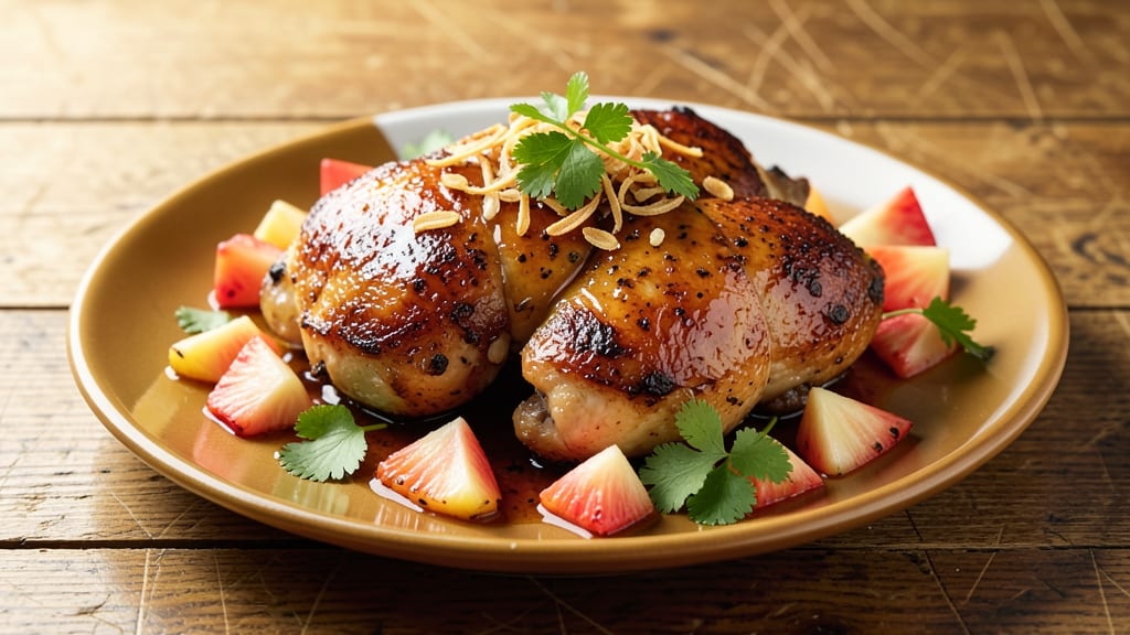 Pineapple Roasted Chicken Recipe: Caramelized Glaze With Juicy Core