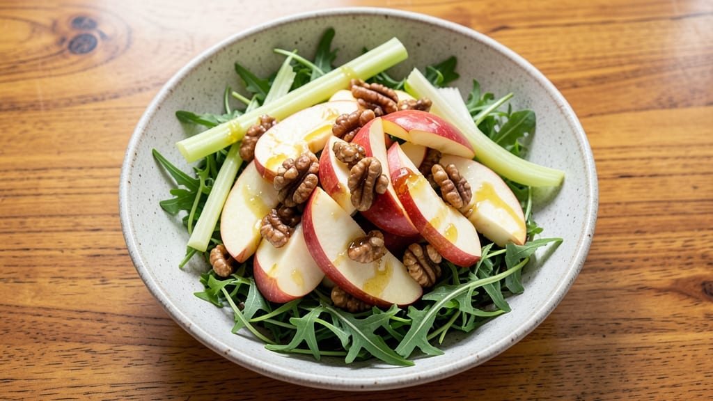 Quick Apple Salad Recipe: Crunchy Celery and Honey-Lime Zing