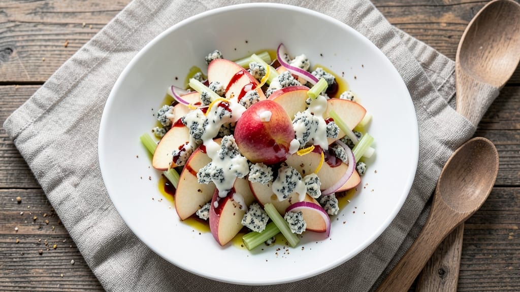 Buca Apple Gorgonzola Salad Recipe: Crunchy Celery and Sweet Apple Cheese Harmony
