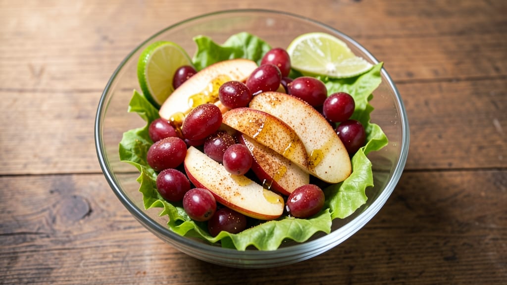 Cinnamon Apple Grape Salad Recipe: Warm Spiced Crunch With Honey-Lime Dressing