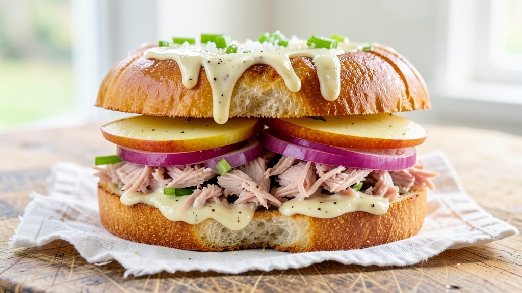 Apple Tuna Sandwich Recipe: Crispy Celery and Creamy Apple Fusion