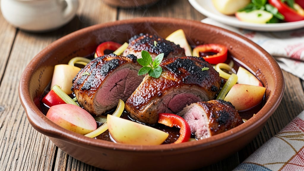 Lamb and Apple Recipe: Savory-Sweet One-Pan Braise with Celery Pepper Crunch