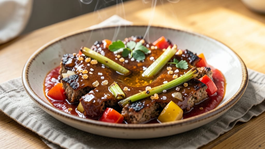 Meatloaf Sauce Recipe With Apple Cider Vinegar: Celery-Pepper Crunch Meets Tangy-Sweet Gloss