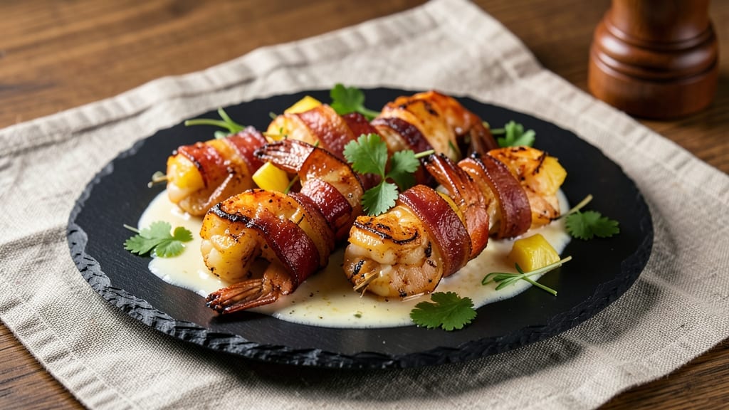 Bacon-Wrapped Pineapple Shrimp Recipe: Sweet and Smoky Bites in 20 Minutes