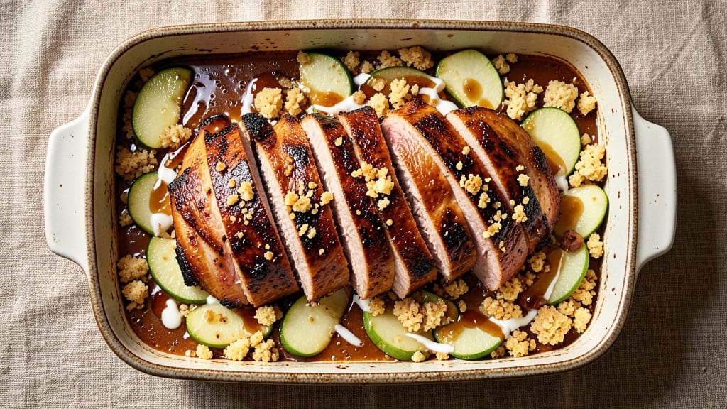 Pork Apple Cider Casserole Recipe: Crisp-Topped Comfort with Apple-Cider Glaze