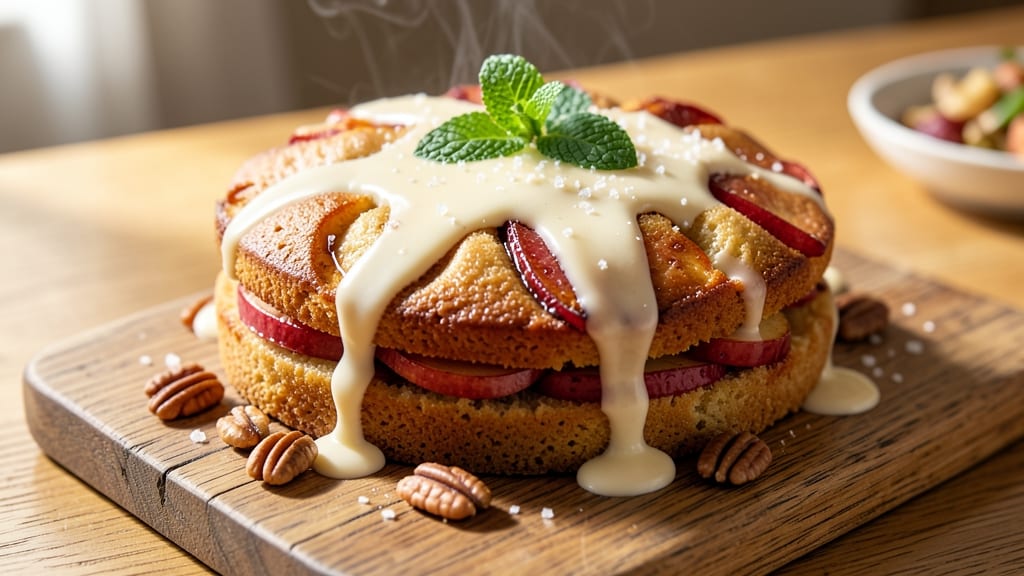 Apple Cake With Vanilla Sauce Recipe: Moist Layers and Silky Drizzle Magic