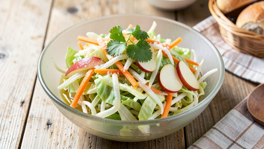 Cabbage Apple Carrot Coleslaw Recipe: Crunchy Celery-Free Refreshment With Tangy Dressing