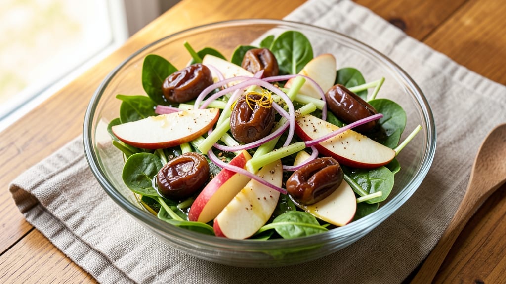 Apple Date Salad Recipe: Crunchy Celery and Sweet Apple Freshness