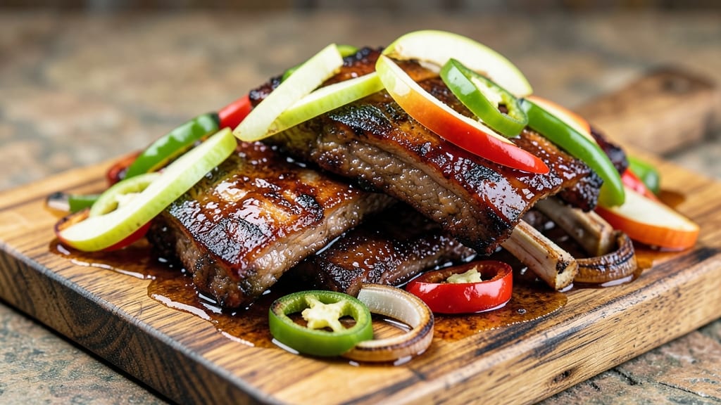 Apple Jalapeno Smoked Ribs Recipe: Smoky Heat Meets Sweet Apple Crunch