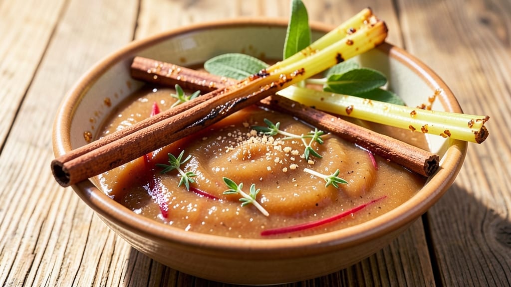Apple Sauce For Turkey Recipe: Pan-Fried Crisp Celery and Spiced Harmony