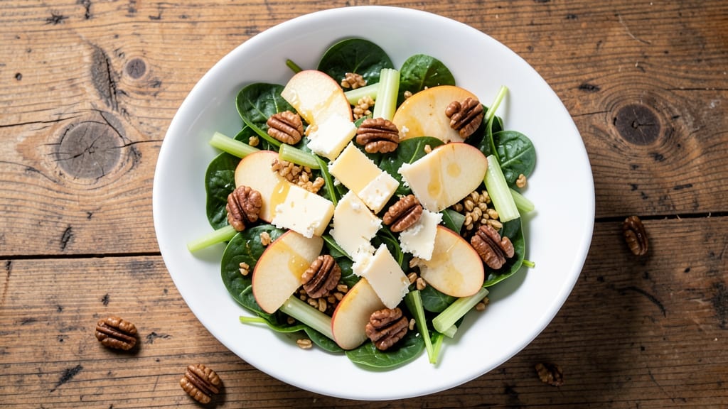 Apple and Cheddar Salad Recipe: Crunchy Celery and Sharp Cheese Fusion
