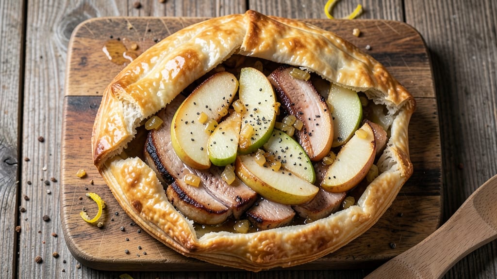 Pork And Apple Pasty Recipe: Flaky Crust Encloses Savory-Sweet Filling