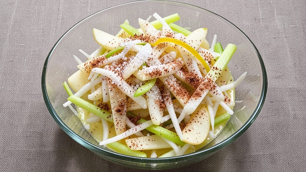Frozen Apple Salad Recipe: Crisp Celery and Sweet Apple Refreshment Without Dressing Overload