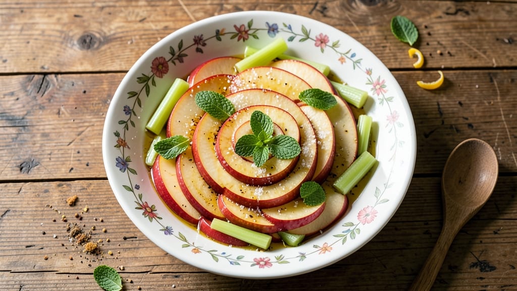 Amish Apple Salad Recipe: Celery-Pepper Crunch Meets Sweet Cider Simmer
